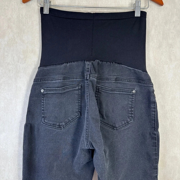 Bella Vida Maternity Jeggings Black Wash - Picture 4 of 11